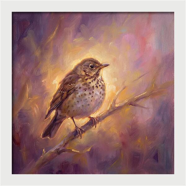 Thrush Perched