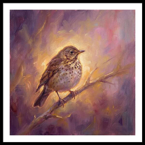 Thrush Perched
