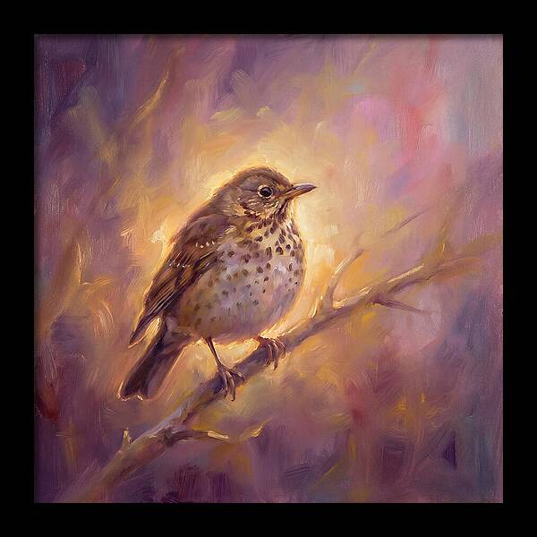 Thrush Perched