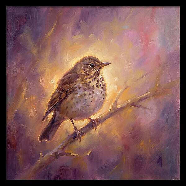 Thrush Perched