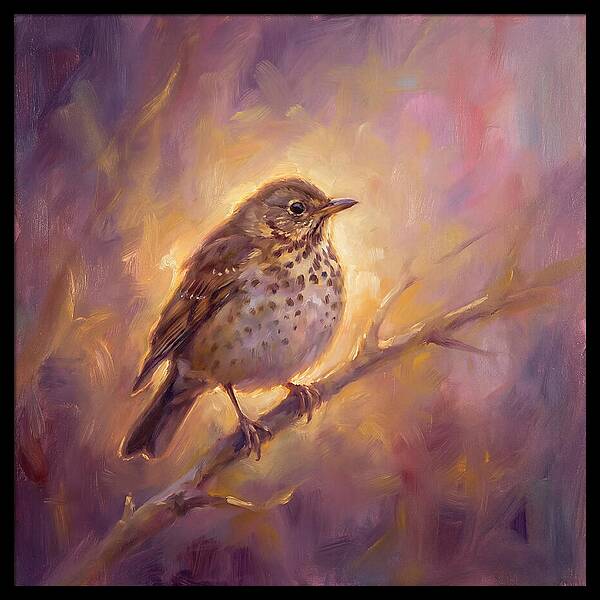 Thrush Perched