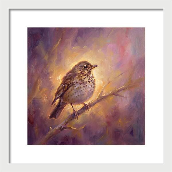 Thrush Perched