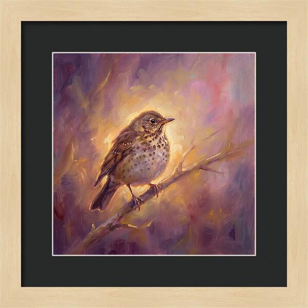 Thrush Perched