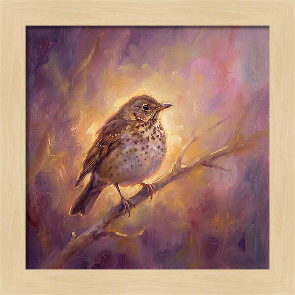 Thrush Perched