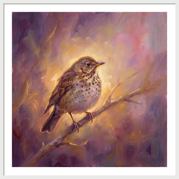 Thrush Perched