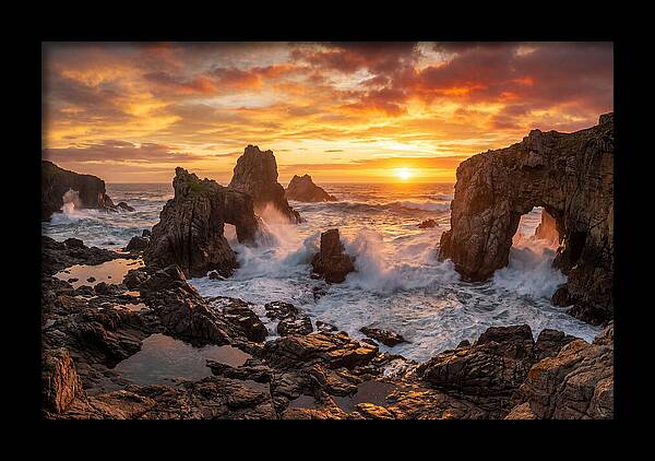 Thunder Hole Sunset Splendor