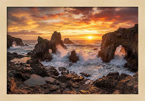 Thunder Hole Sunset Splendor