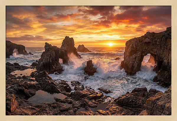 Thunder Hole Sunset Splendor