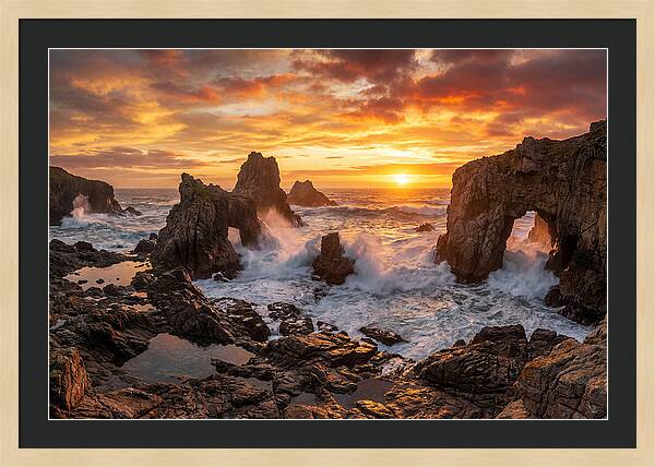 Thunder Hole Sunset Splendor