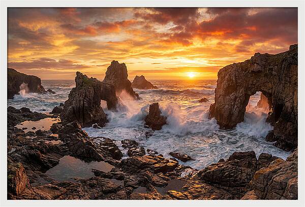 Thunder Hole Sunset Splendor