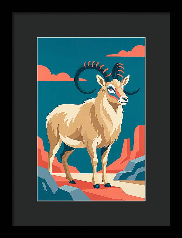 Tibetan Antelope In Bold Colors