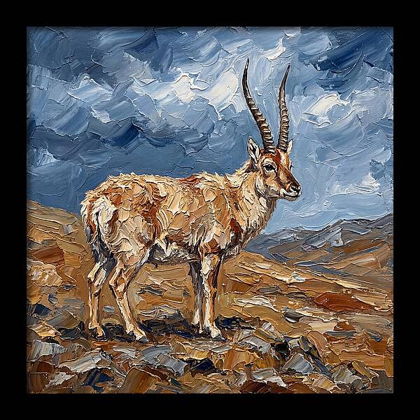 Tibetan Antelope In Nature