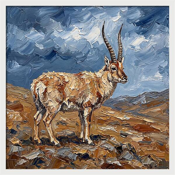 Tibetan Antelope In Nature