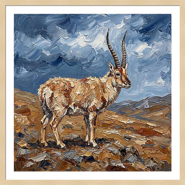 Tibetan Antelope In Nature