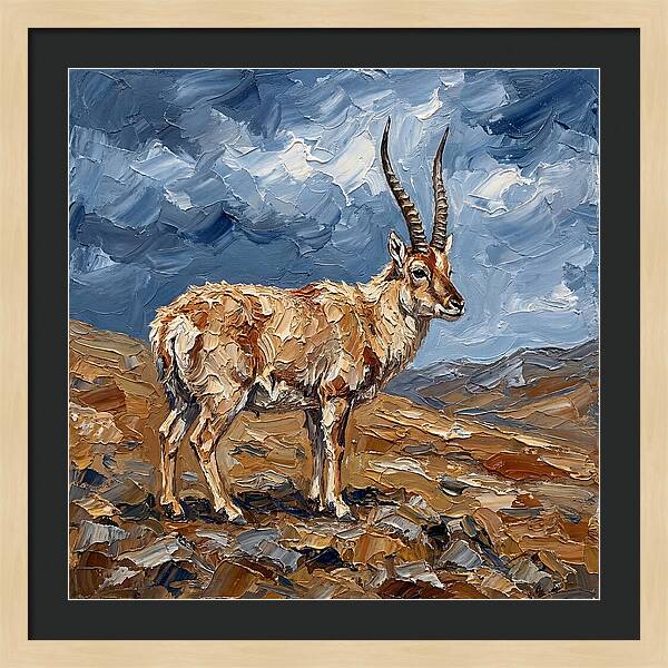 Tibetan Antelope In Nature