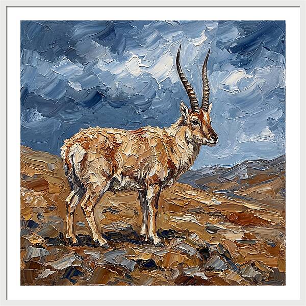 Tibetan Antelope In Nature