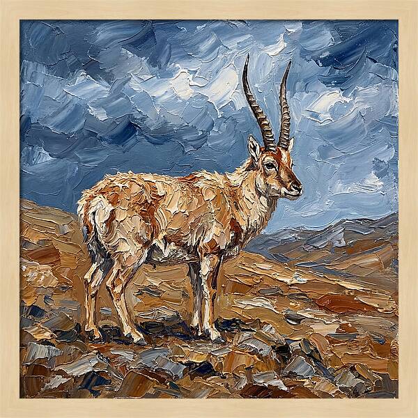 Tibetan Antelope In Nature