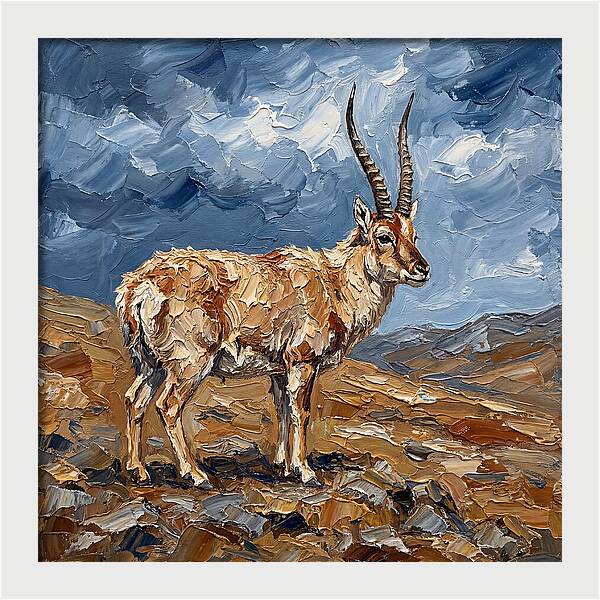 Tibetan Antelope In Nature
