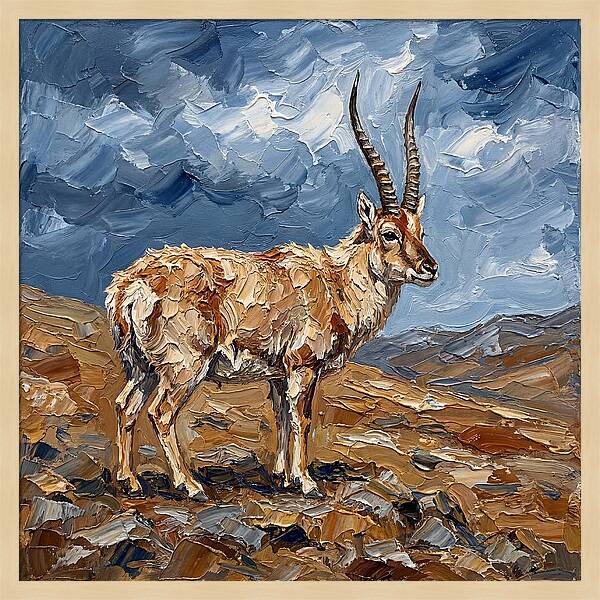 Tibetan Antelope In Nature