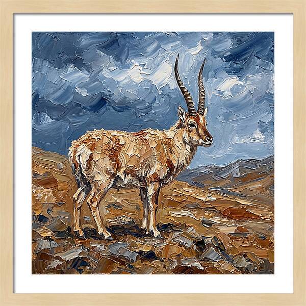Tibetan Antelope In Nature