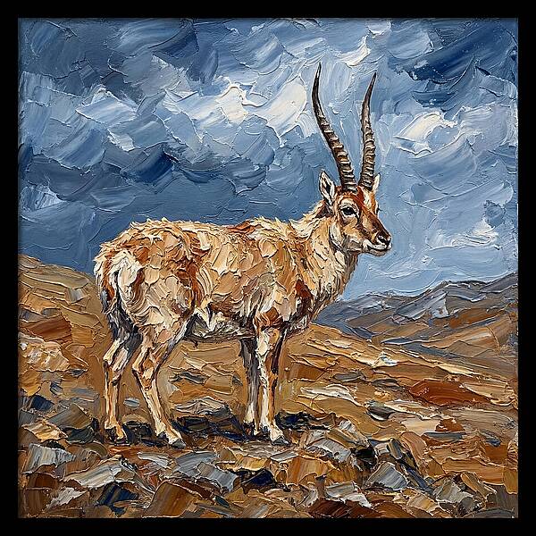 Tibetan Antelope In Nature