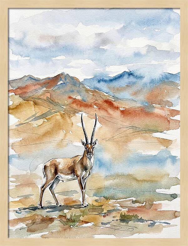 Tibetan Antelope In Serenity
