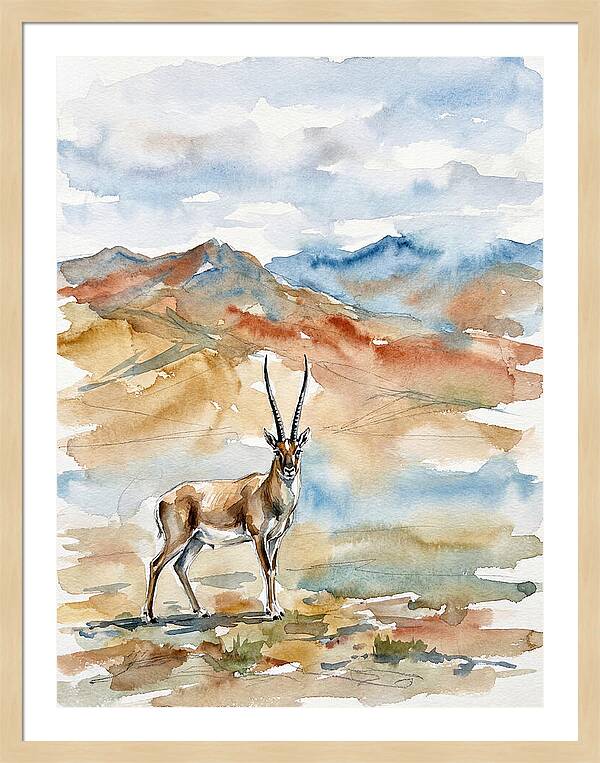 Tibetan Antelope In Serenity