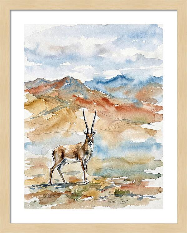 Tibetan Antelope In Serenity