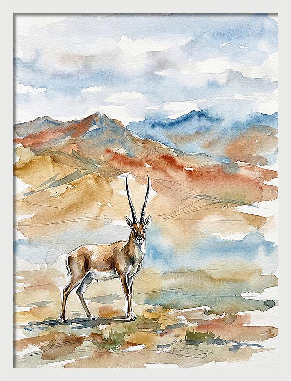 Tibetan Antelope In Serenity