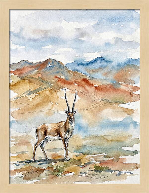 Tibetan Antelope In Serenity