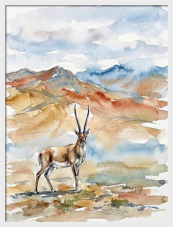 Tibetan Antelope In Serenity