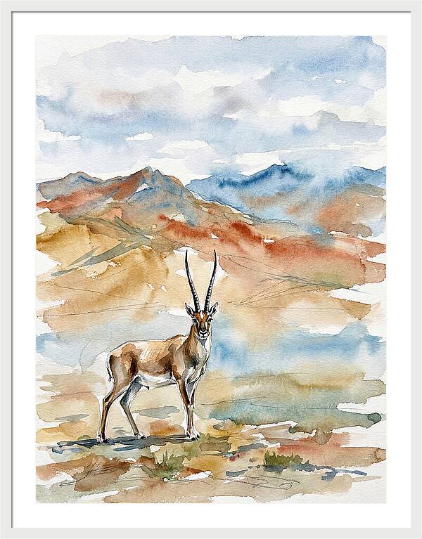Tibetan Antelope In Serenity