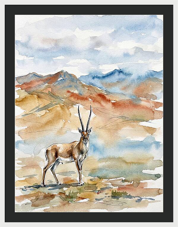 Tibetan Antelope In Serenity