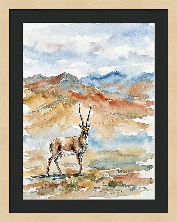 Tibetan Antelope In Serenity