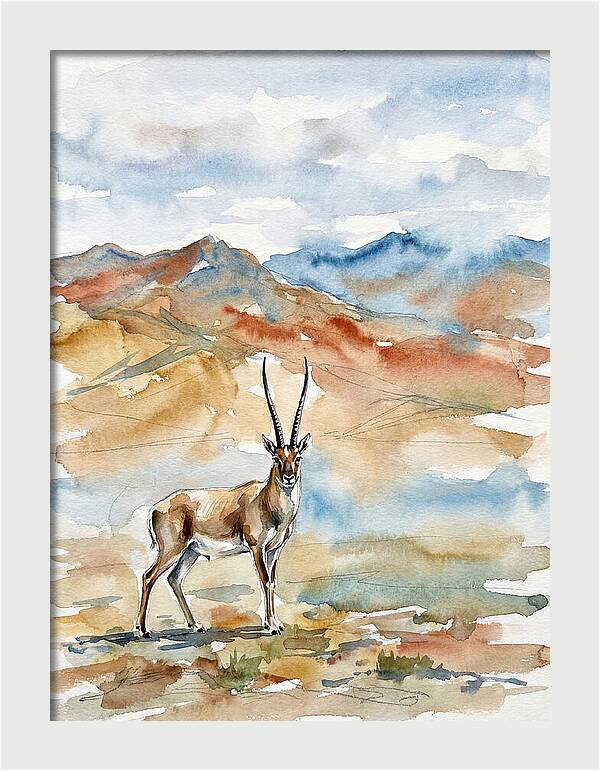 Tibetan Antelope In Serenity