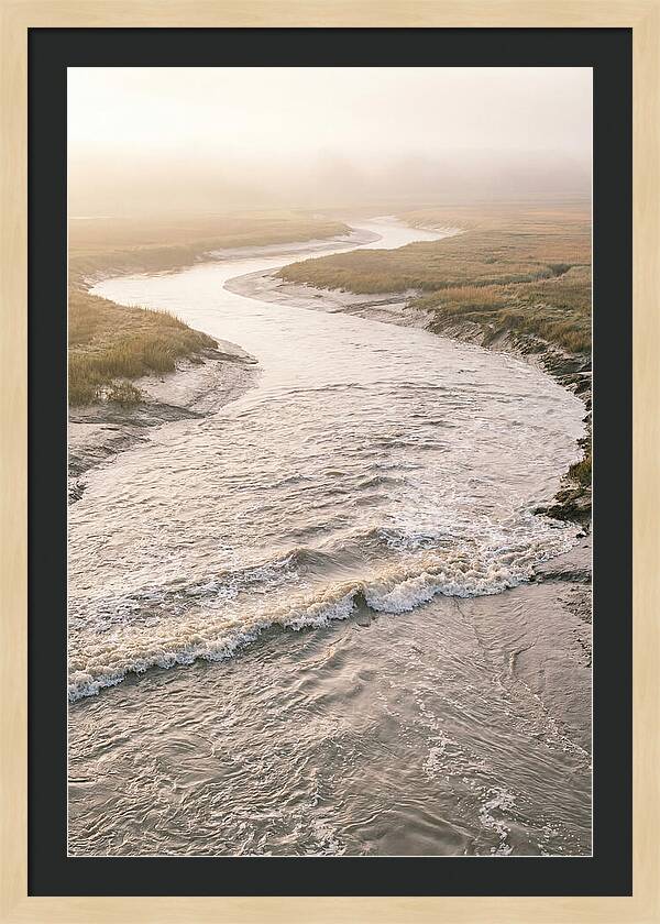 Tidal Bore Rushing Inland