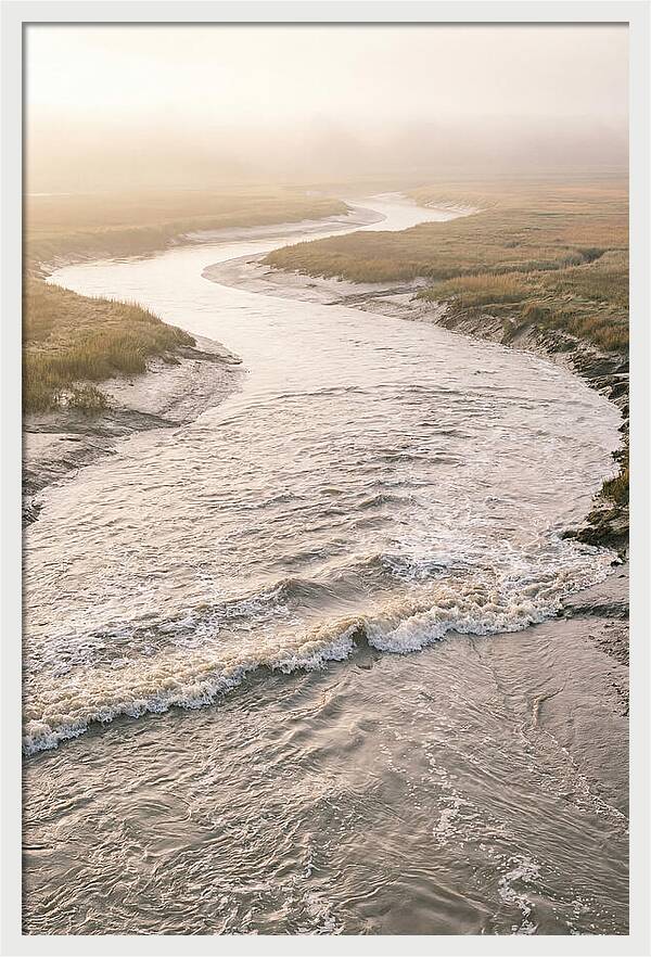 Tidal Bore Rushing Inland