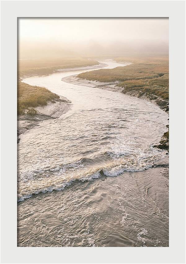 Tidal Bore Rushing Inland