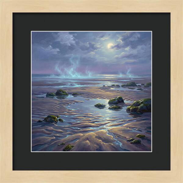 Tidal Flat Under Moonlight