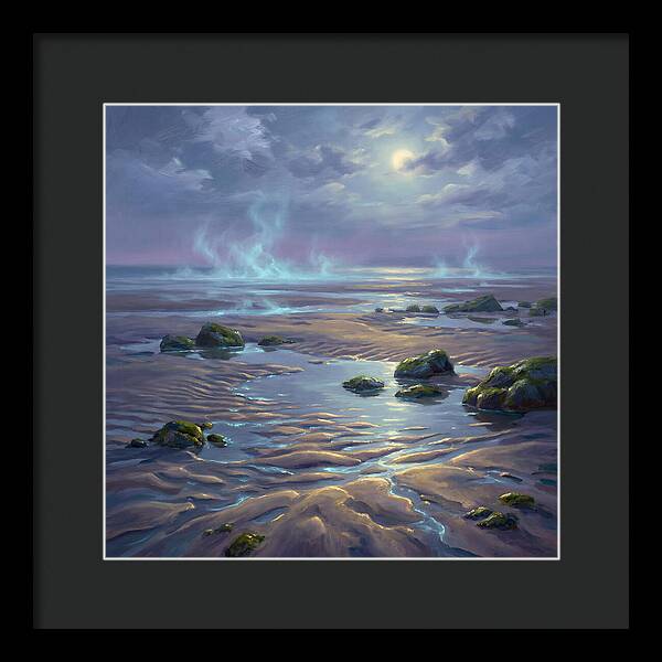 Tidal Flat Under Moonlight