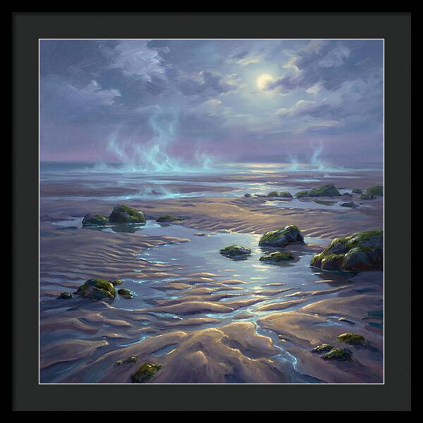 Tidal Flat Under Moonlight