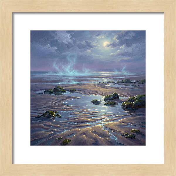 Tidal Flat Under Moonlight