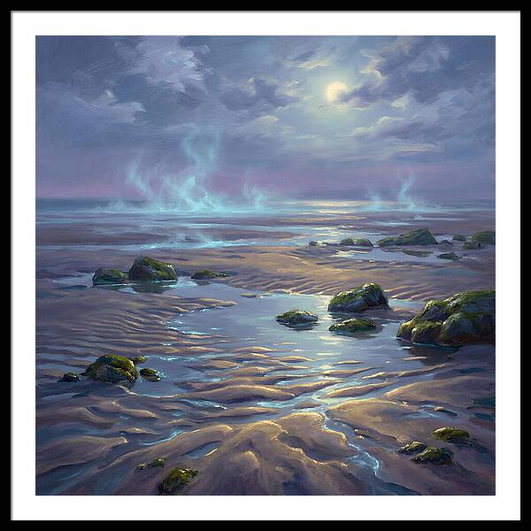 Tidal Flat Under Moonlight