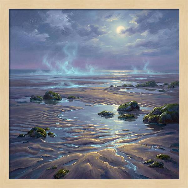 Tidal Flat Under Moonlight