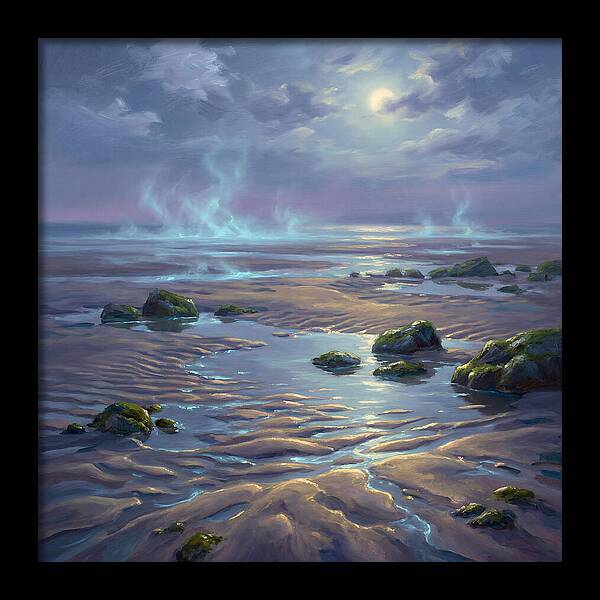 Tidal Flat Under Moonlight