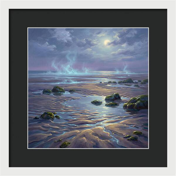 Tidal Flat Under Moonlight