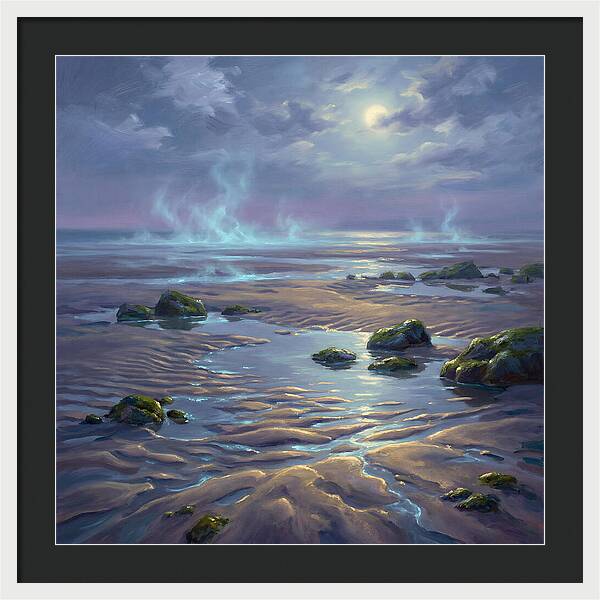 Tidal Flat Under Moonlight