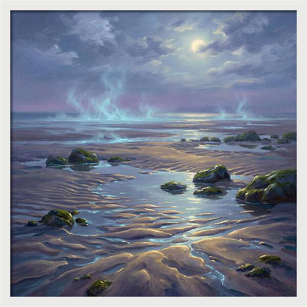 Tidal Flat Under Moonlight