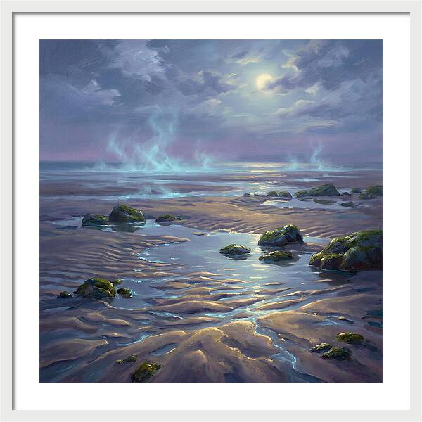 Tidal Flat Under Moonlight