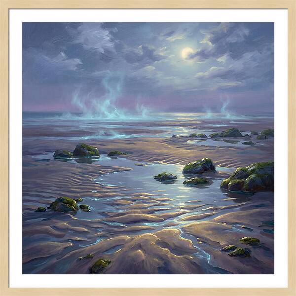 Tidal Flat Under Moonlight